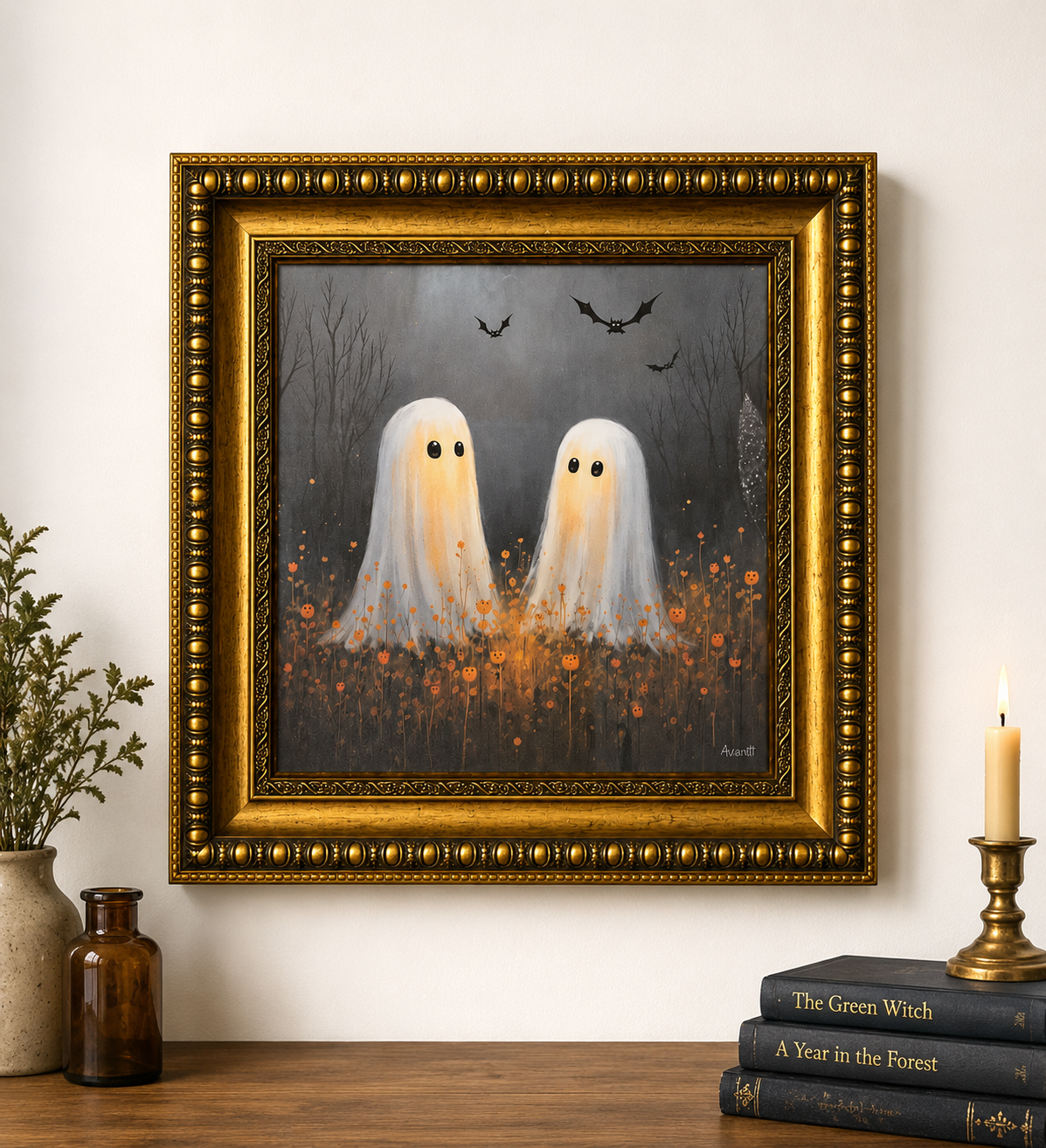 Ghost Pair Framed Wall Art