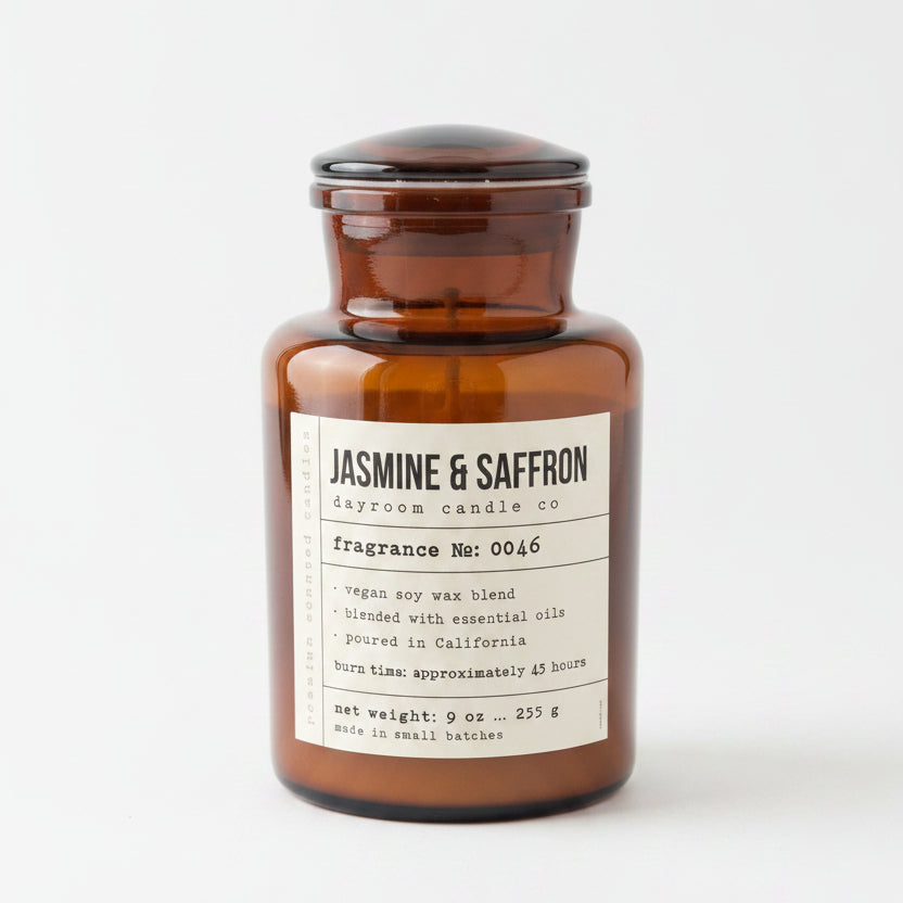 Jasmine & Saffron Apothecary Candle