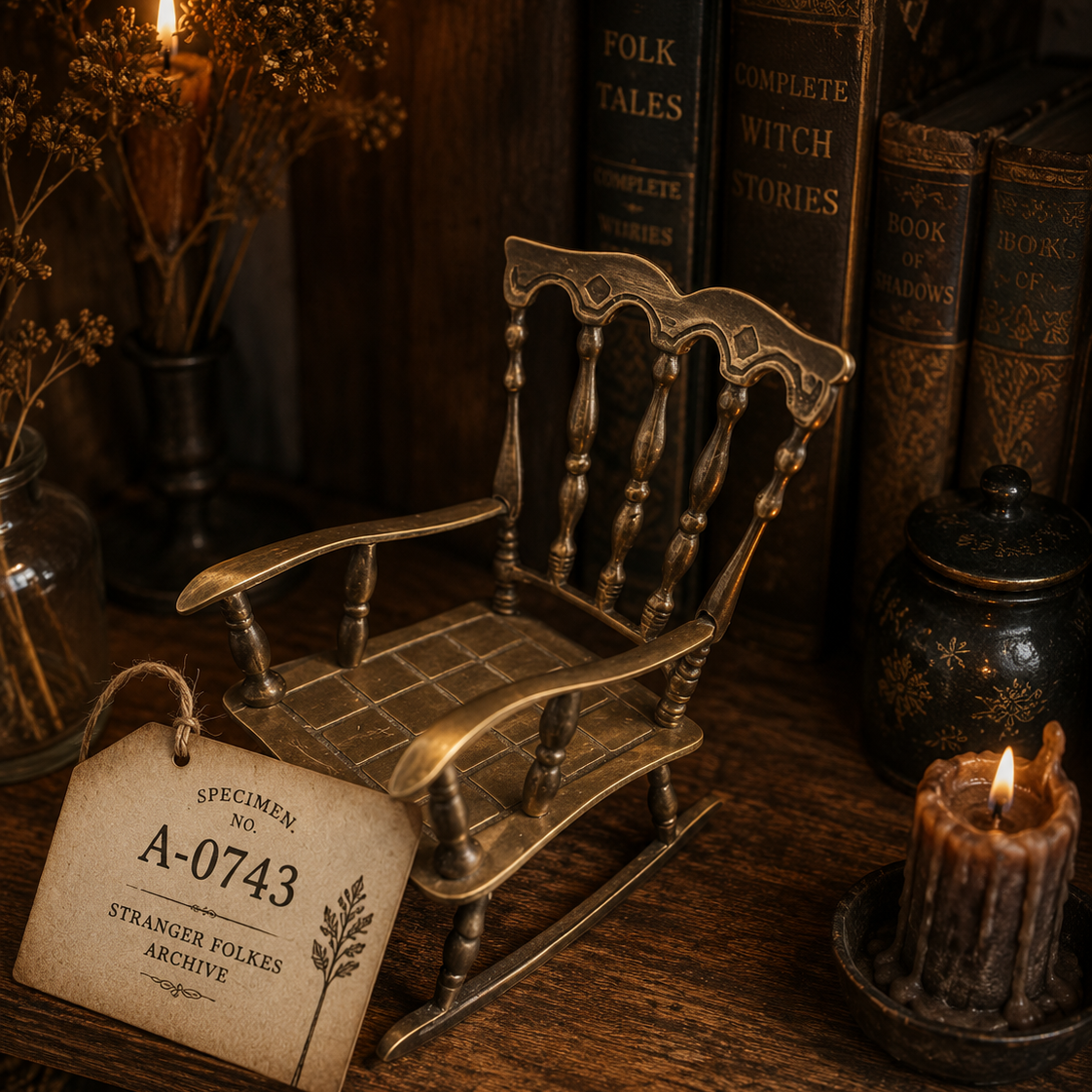 Miniature Vintage Style Rocking Chair Ornament