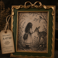Girl & Fawn Framed Artwork