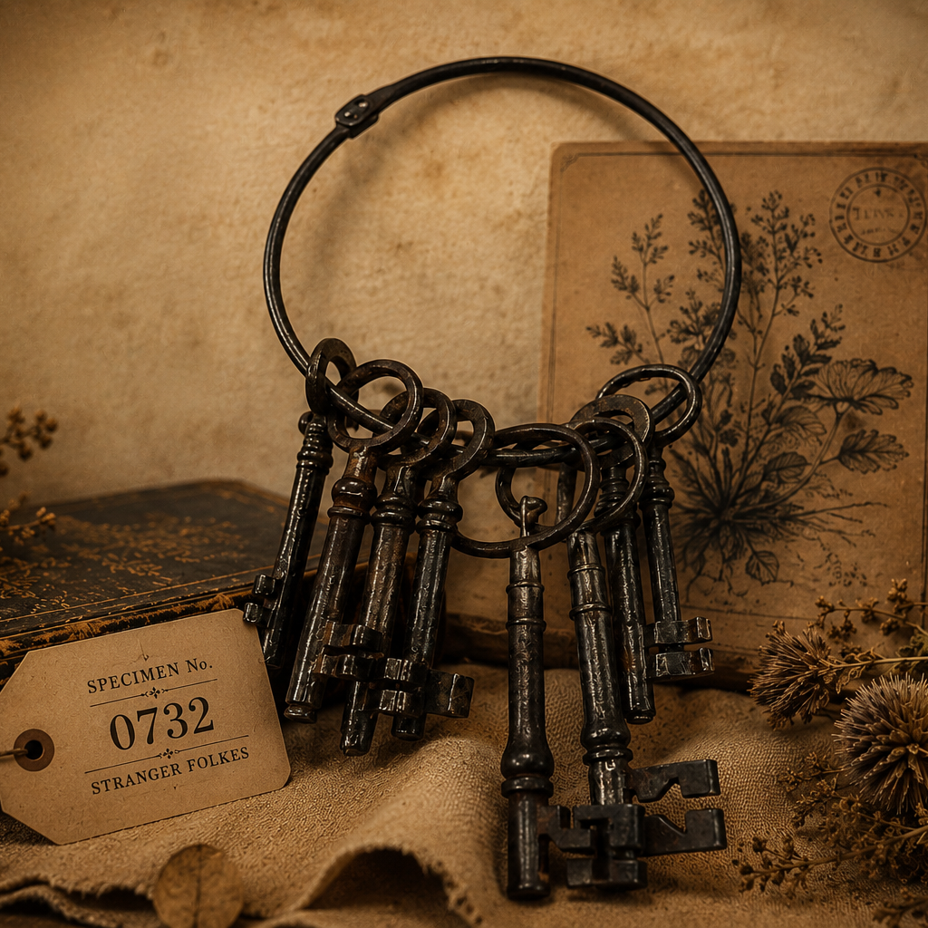 A Collection of Old Iron Skeleton Keys