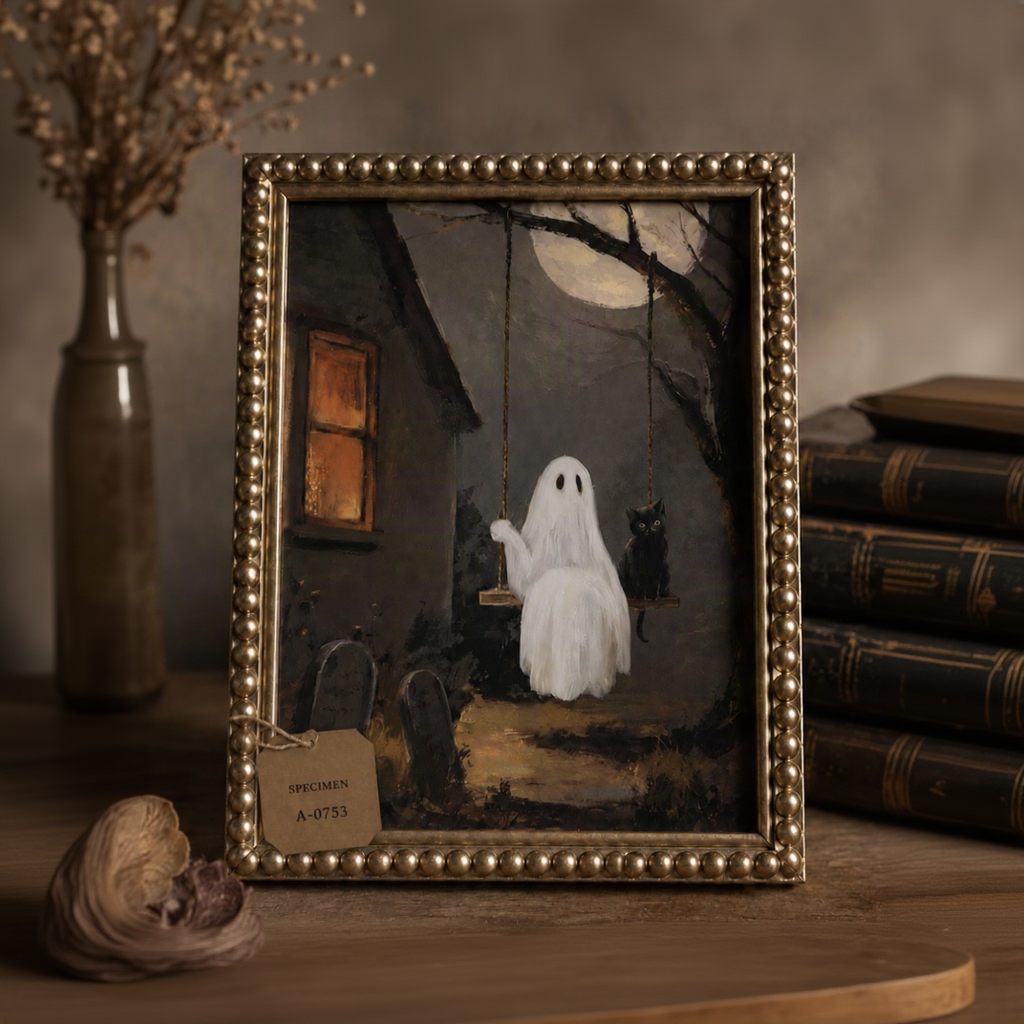 Ghost Swing Gothic Wall Art