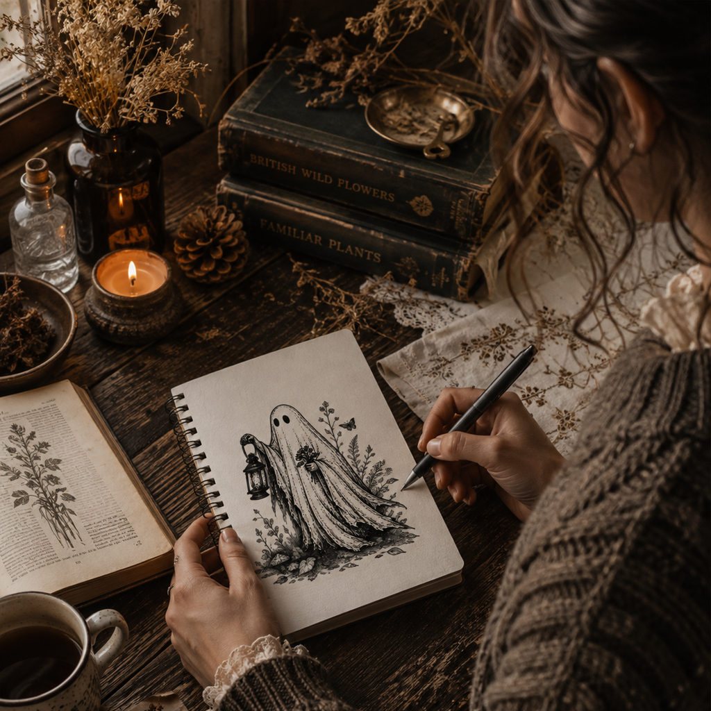 Ghostly A5 Notebook