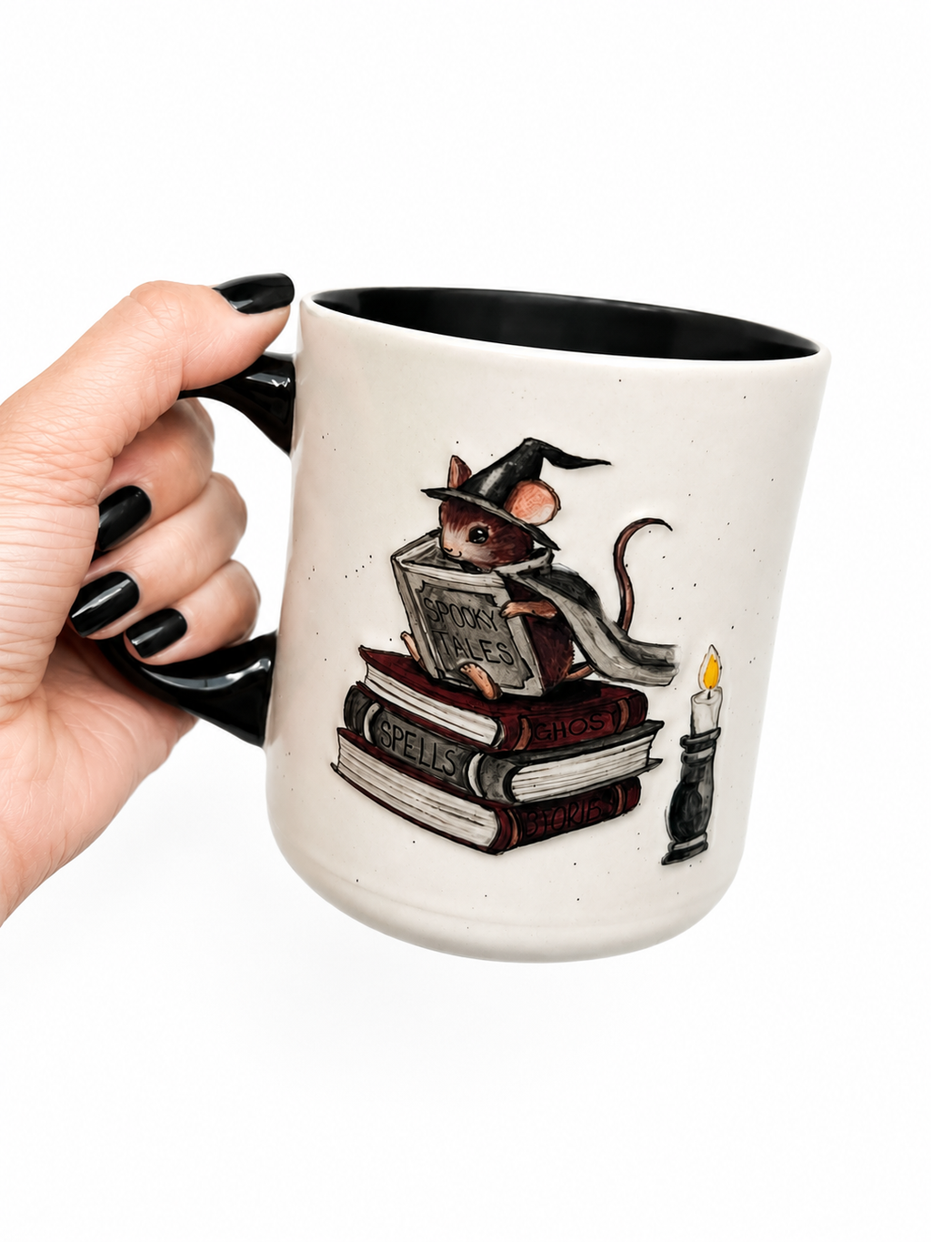 Spooky Tales Witch Mouse Ceramic Mug