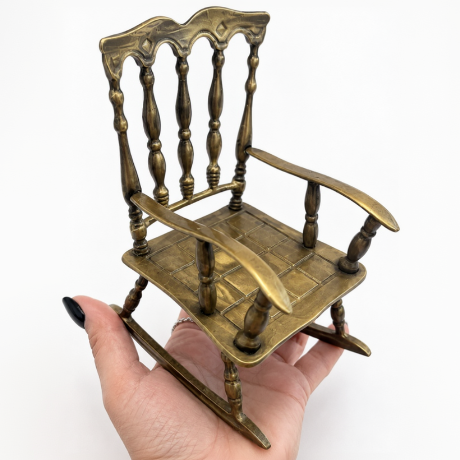 Miniature Vintage Style Rocking Chair Ornament