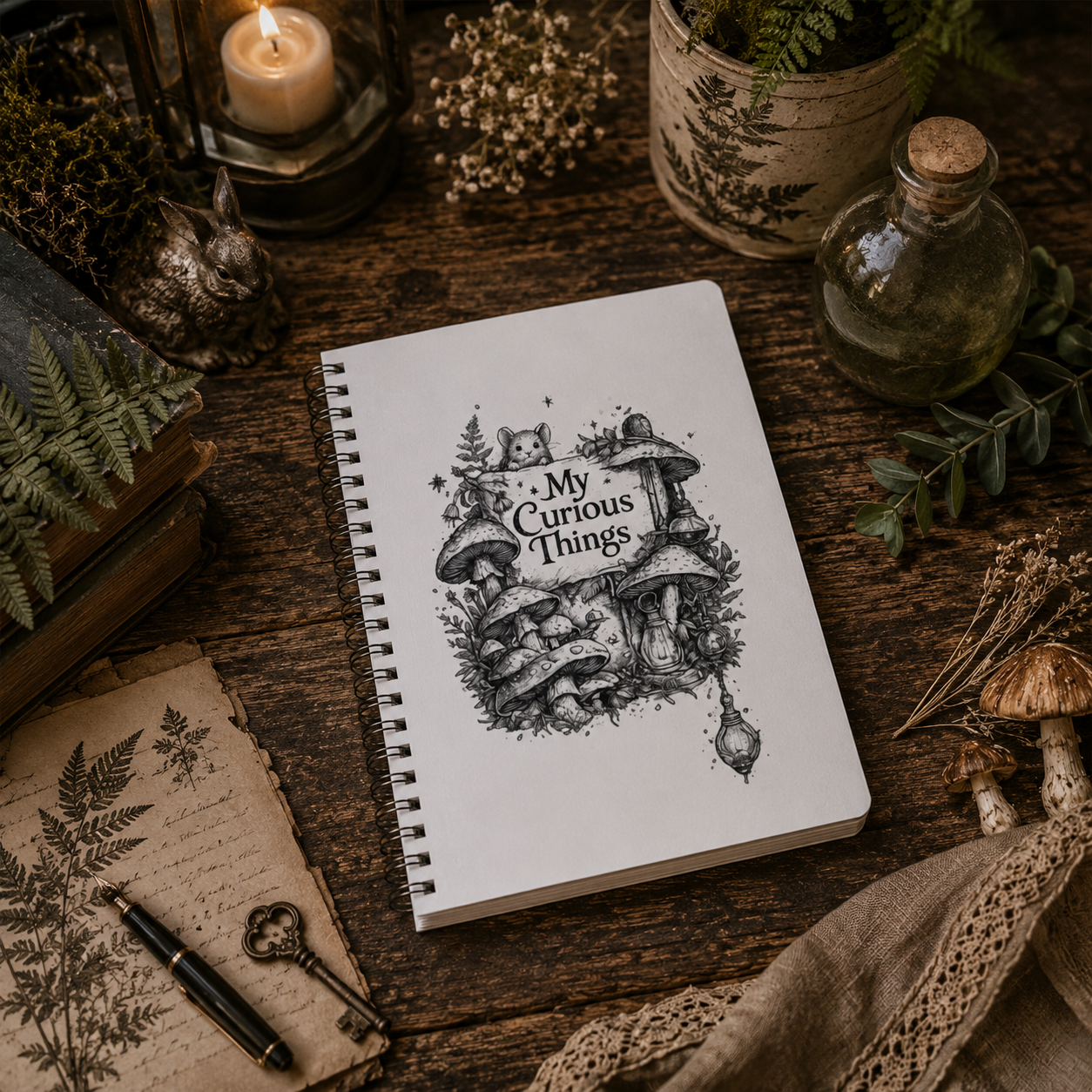 My Curious Things A5 Folklore Notebook