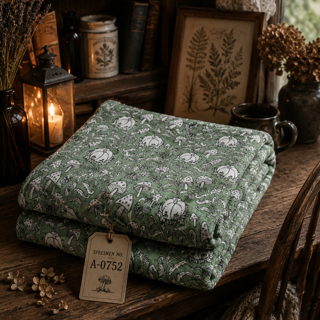 Sage Mushroom Plush Throw 152x178cm