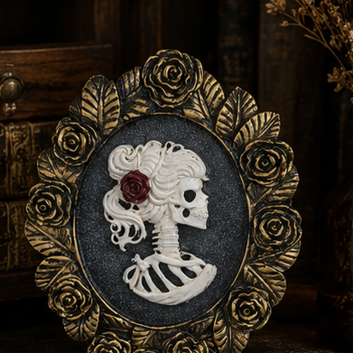 Skeleton Cameo Picture Frame