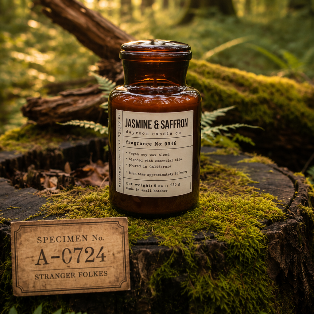 Jasmine & Saffron Apothecary Candle
