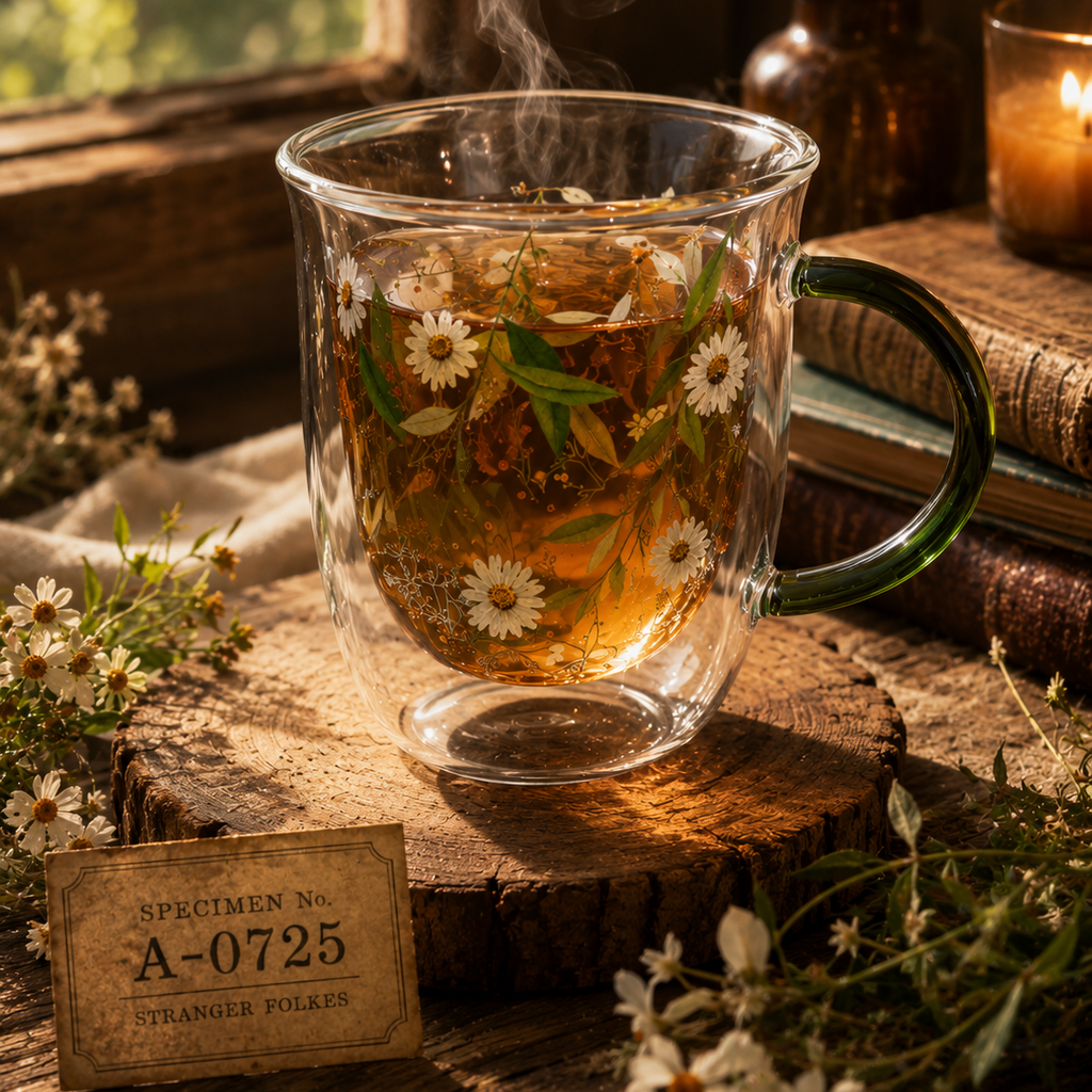 Botanical Double Wall Glass Mug