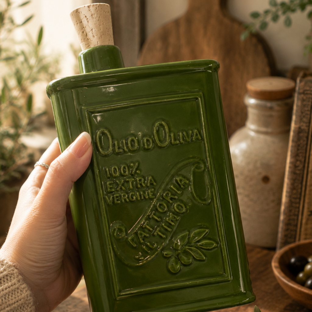 Olive Oil Ceramic Bottle