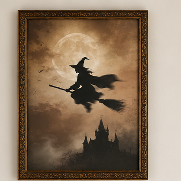 Witch Moon Framed Wall Art