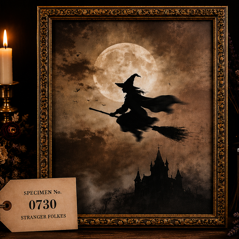 Witch Moon Framed Wall Art
