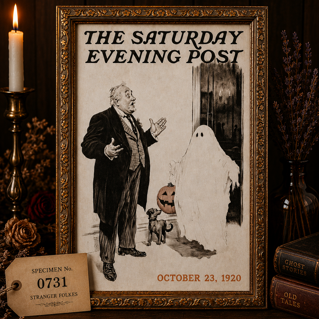 Vintage Ghost Framed Print