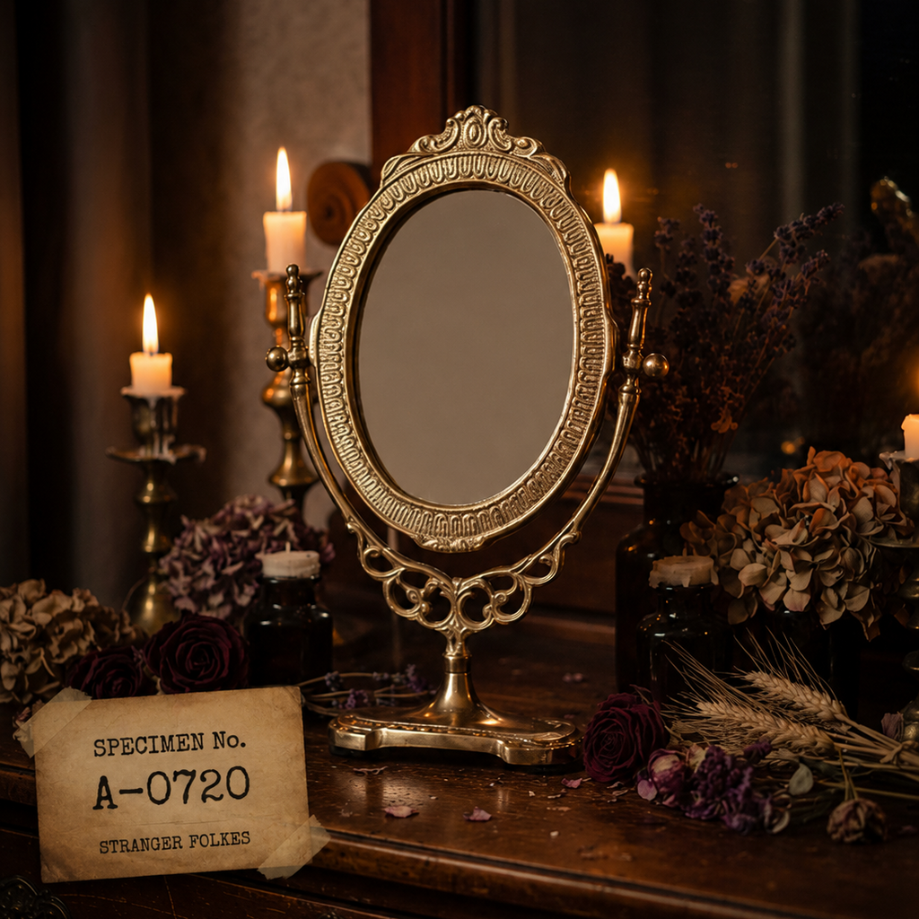 Ornate Gold Table Mirror
