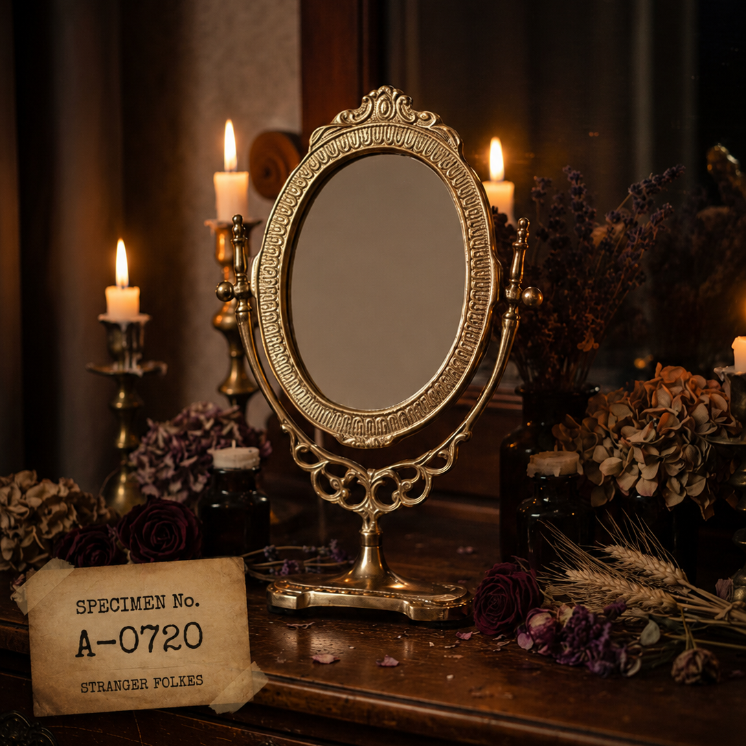Ornate Gold Table Mirror