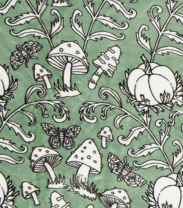 Sage Mushroom Plush Throw 152x178cm