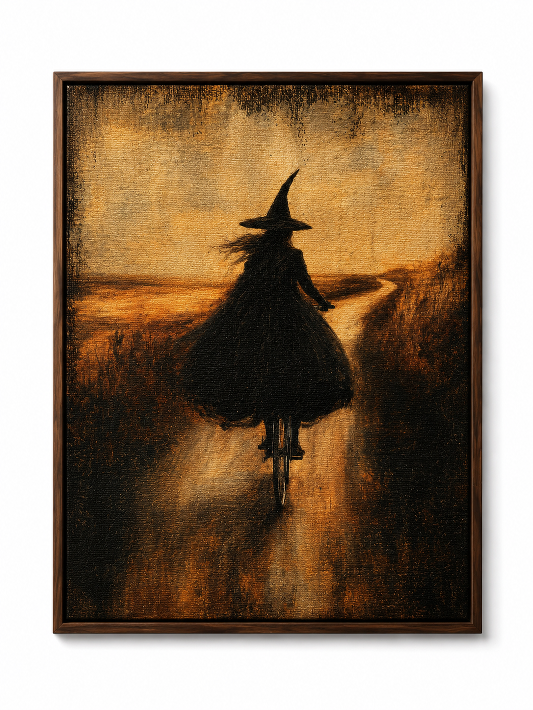 The Witch's Last Journey – Hand Embellished Canvas