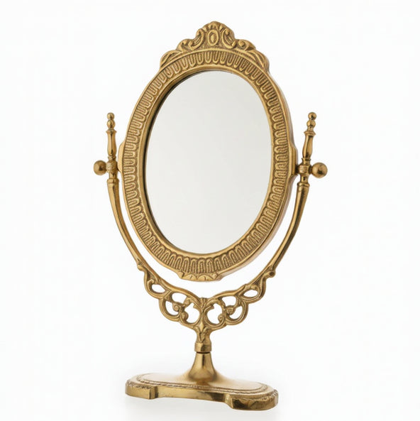 Ornate Gold Table Mirror