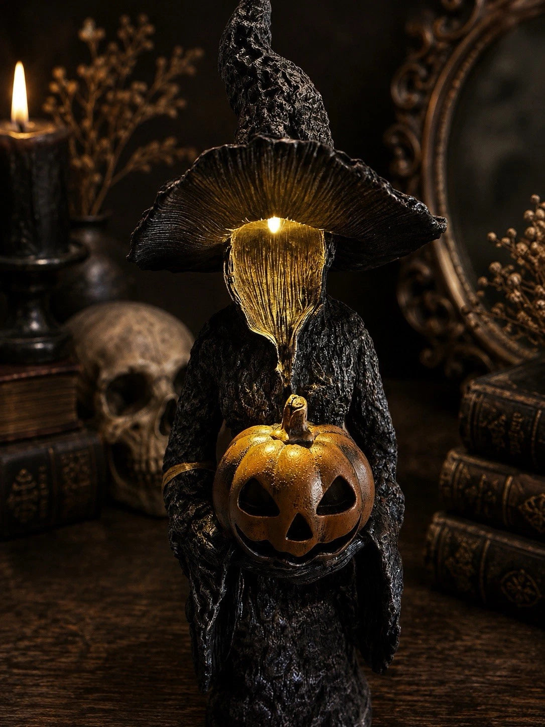 Gothic Blackthorn Witch Figurine