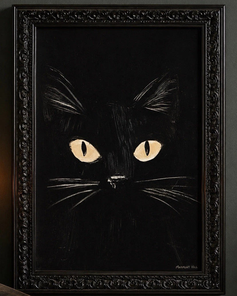 The Midnight Cat Wall Art