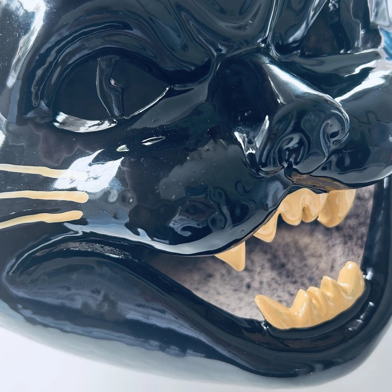 Gothic Black Cat Tealight Holder